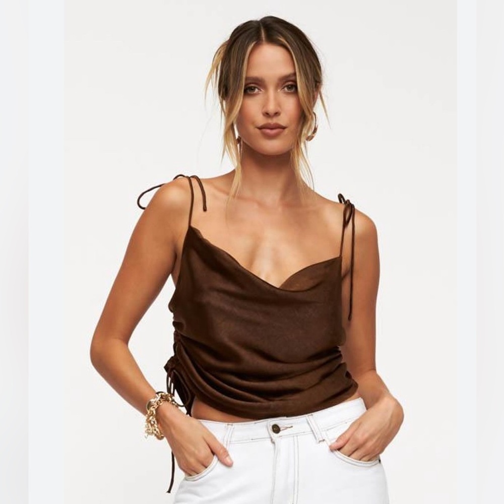 Lioness Chocolate String Along Top Size Small - image 1